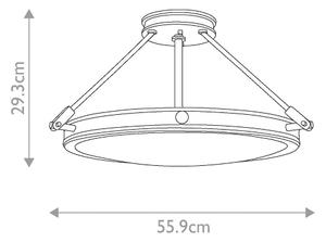 Lustră aplicată COLLIER 4xE14/60W/230V Elstead HK-COLLIER-SF-M