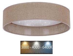 Plafonieră LED VELVET STAR LED/24W/230V d. 40 cm maro Brilagi