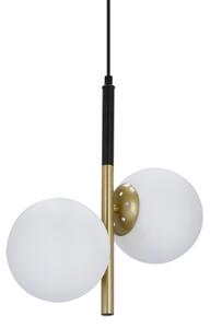 Lustră pe cablu DUO 2xE14/40W/230V aurie/neagră