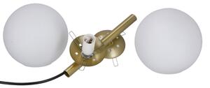 Lustră pe cablu DUO 2xE14/40W/230V aurie/neagră