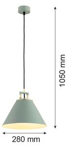 Lustră pe cablu Argon 4916 ORTE 1xE27/15W/230V verde