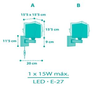 Aplică pentru copii MERMAIDS 1xE27/60W/230V Dalber 63449