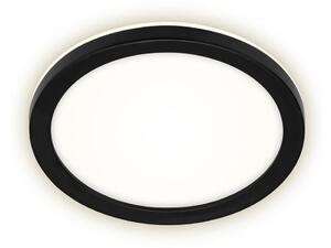 Plafonieră LED/8W/230V diametru 21 cm neagră IP44 Briloner 3008-015