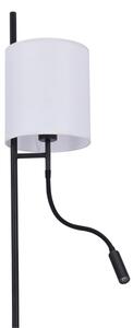 Lampadar LED TOKYO 1xE27/40W/230V + LED/3W negru/alb