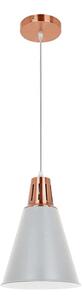 Klausen KL 6238 - Lustr SHADE 1xE27/15W/230V cu cablu cupru/gri