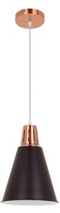 Klausen KL 6236 - Lustr SHADE 1xE27/15W/230V cupru/negru pe cablu