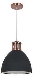 Klausen KL 6240 - Lustr metalic pe cablu 1xE27/15W/230V cupru/negru