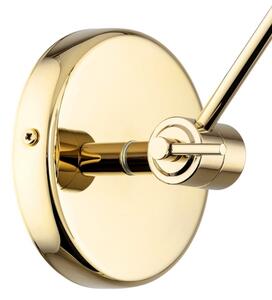 Lampă de perete ZAKYNTOS PLUS 1xE27/15W/230V neagră/aurie Argon 4898