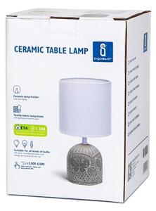 Lampă de masă 1xE14/40W/230V bej/albă Aigostar