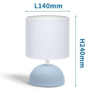 Lampă de masă 1xE14/40W/230V albastră/albă Aigostar