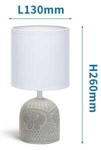 Lampă de masă 1xE14/40W/230V bej/albă Aigostar