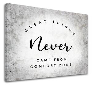 Tablou canvas motivațional Great things (tablouri moderne cu)