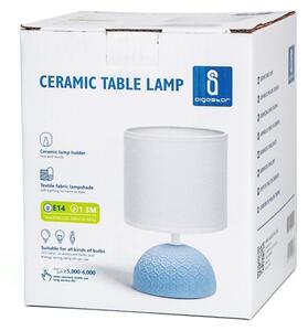 Lampă de masă 1xE14/40W/230V albastră/albă Aigostar