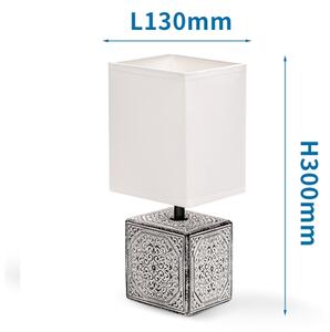Lampă de masă 1xE14/40W/230V gri/albă Aigostar