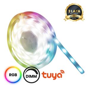 Bandă LED RGBW dimabilă pentru baie LED/7,5W/12V IP65 3m Wi-Fi Tuya