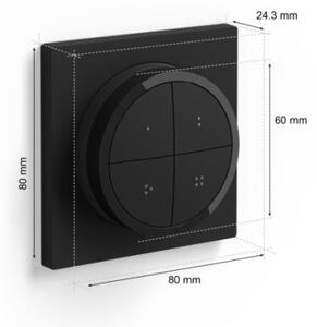 Philips Hue TAP DO cu întrerupător, 1xCR2032, negru