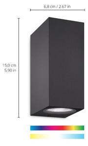 Aplică LED RGBW dimabilă UP&DOWN 2xGU10/4,7W/230V negru Wi-Fi