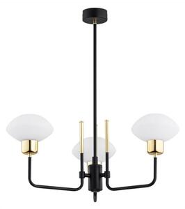 Argon 6166 - Lustr RAVELLO 3xE14/15W/230V negru/auriu pe tijă