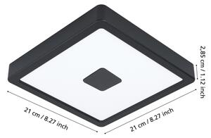 Plafonieră LED de exterior IPHIAS LED/17W/230V IP44 neagră Eglo 900283