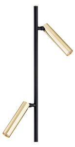Lampadar TORRE 2xG9/6W/230V negru/alamă Argon 7083