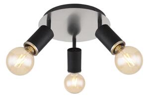 Spot JOSEBA 3xE27/60W/230V lemn negru Globo 54032-3B