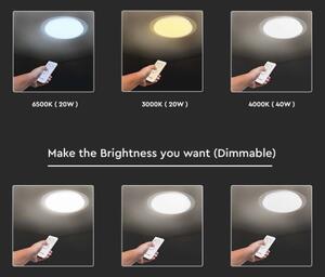 LED plafonieră dimabilă 40W 230V 3000K/4000K/6500K cu telecomandă