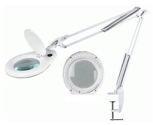 Lampă LED de birou cu lupă și clemă LED/15W/230V