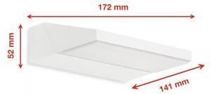 Telefunken - Aplica LED de exterior pentru perete, 10W, 230V, IP44, albă