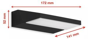 Telefunken - Aplică de perete pentru exterior LED/10W/230V IP44 negru