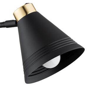 Lampă de perete AVALONE 1xE27/15W/230V 57 cm neagră/aurie Argon 8009