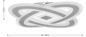 Brilagi - Plafonieră LED dimabilă MODERN LED/90W/230V 3000-6000K + telecomandă