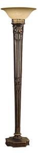 Lampadar OPERA 1xE27/100W/230V bronz/bej Feiss