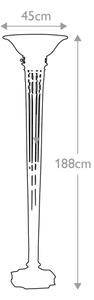 Lampadar OPERA 1xE27/100W/230V bronz/bej Feiss