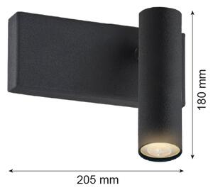 Spot de perete ETNA 1xG9/6W/230V negru Argon 8065
