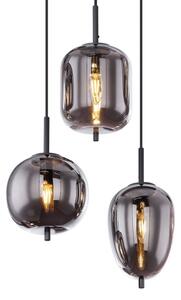 Lustră pe cablu BLACKY 6xE14/40W/230V neagră Globo 15345-6