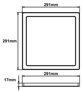 Plafonieră LED LASSE LED/24W/230V 3000/4000/6500K neagră Globo 12380-24B
