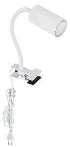 Lampă flexibilă cu clemă ROBBY 1xGU10/25W/230V neagră/alamă Globo 57911KW