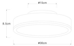 Plafonieră LED DORO LED/12W/230V d. 30 cm Globo 416080WD1R