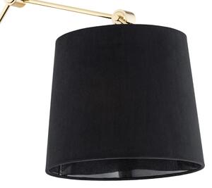 Lampă de perete ZAKYNTOS PLUS 1xE27/15W/230V neagră/aurie Argon 4898