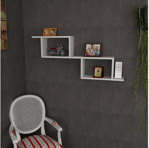 Etajeră de perete SELENE 45x101,4 cm albă