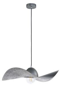 Lustră pe cablu KAPELLO 1xE27/60W/230V d. 55 cm gri/argintie