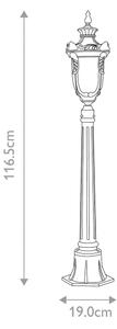 Lampă de exterior PHILADELPHIA 1xE27/100W/230V IP44 neagră Elstead