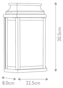 Aplică de exterior ST MARTINS 1xE27/100W/230V IP44 crom Elstead
