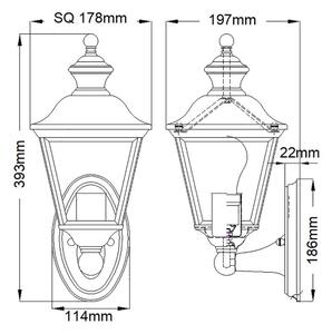 Aplică de exterior BAY SHORE 1xE27/60W/230V IP44 Kichler