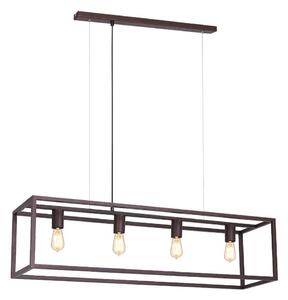 Lustră pe cablu FRAME 4xE27/60W/230V cupru