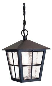 Lustră pe lanț de exterior CANTERBURY 1xE27/100W/230V IP43 neagră Elstead