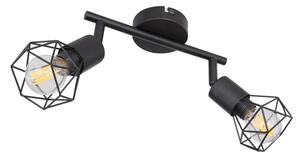 Spot LED XARA 2xE14/6W/230V negru Globo