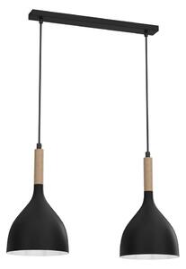 Lustră pe cablu NOAK WOOD 2xE27/60W/230V