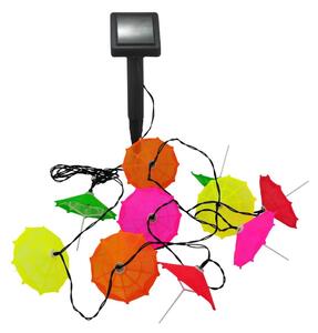 Șir solar LED 10xLED/1,2V 300mAh 3,8m IP44 pentru umbrele