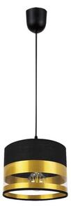 Lustră pe cablu MILO 1xE27/60W/230V aurie/neagră